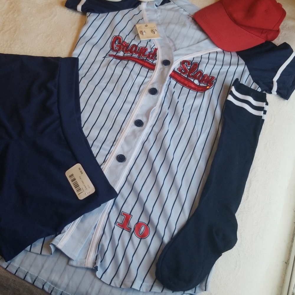 · Dreamgirl Large Grand Slam Baseball Costume · - Picture 6 of 8